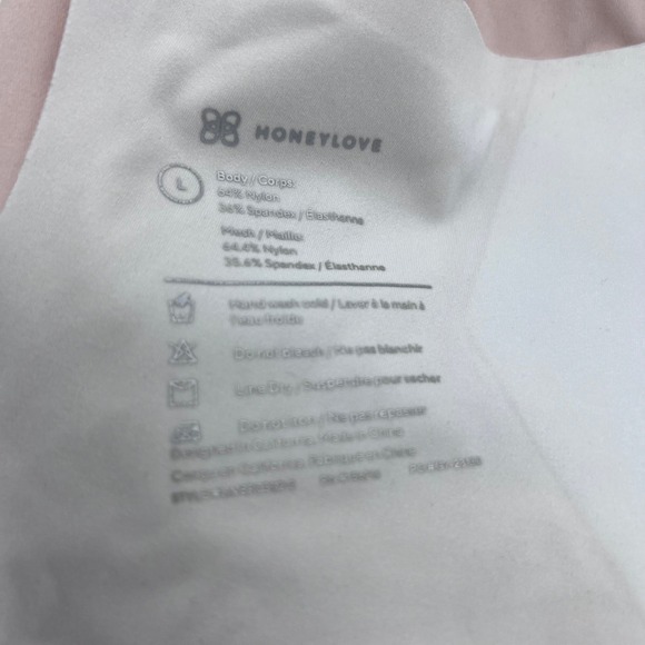 HoneyLove Sculpting Crisscross Bra Light Pink Wirefree Comfort‎ Support Size L - Picture 6 of 9